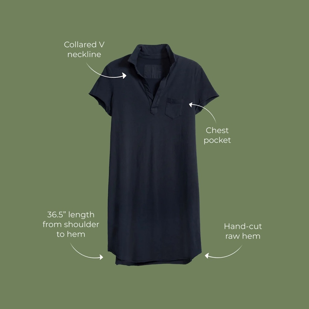 FRANK & EILEEN | 100% Cotton Preppy Classic Lauren Dress in Blue Bird | Size S - Picture 3 of 11
